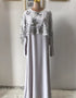 Modest Abaya Dress with Sequined Cloak